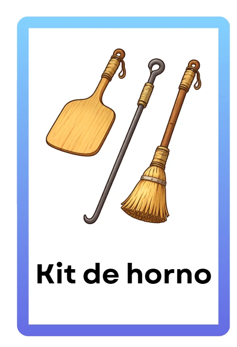 Carta real de la dinámica de Trueque: Kit de horno