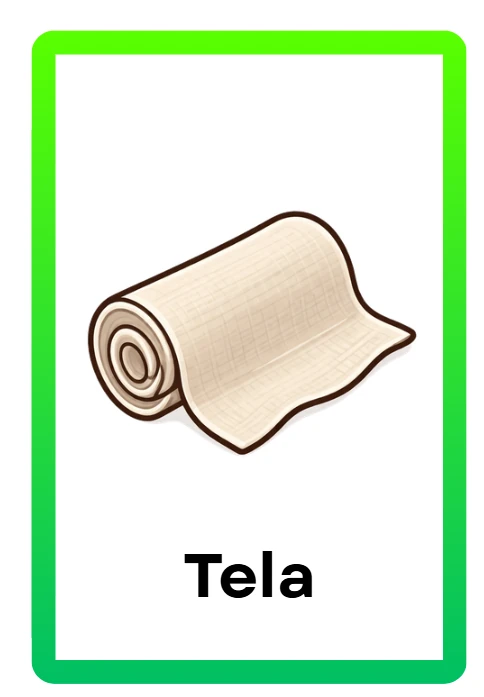 Carta real de la dinámica de Trueque: Tela